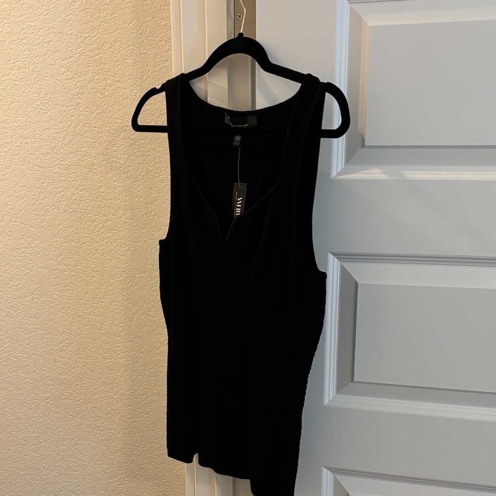 White House Black Market Classic Black Tank Top